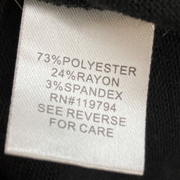 Live And Let Live Woman 1X Black Gray Embellished Paisley Print Cardigan Sweater - Picture 4 of 4